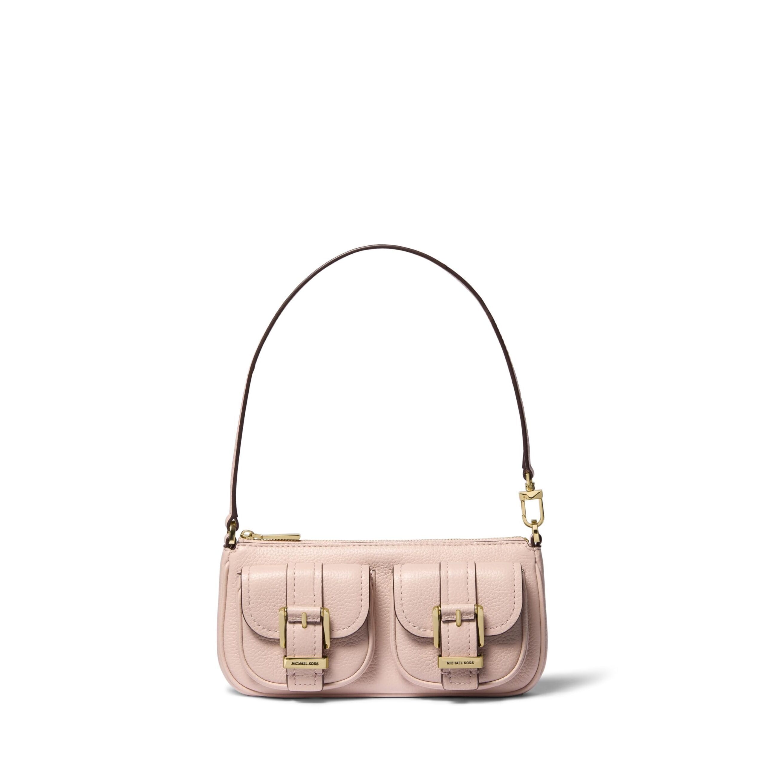 8925 Zoe Small Convertible Pouchette, Gold-Tone Hardware/Soft Pink
